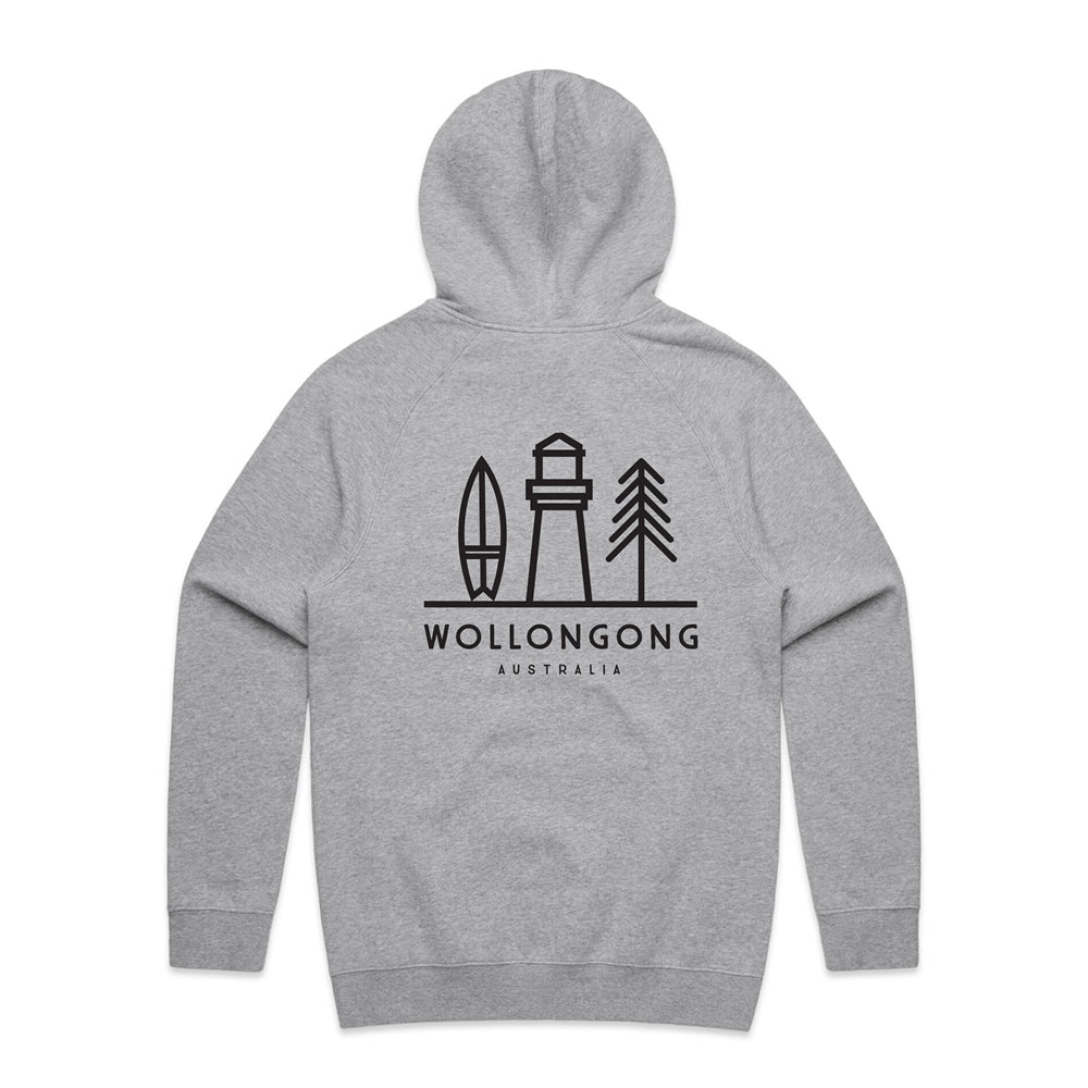 Grey Marle North Beach Daily Hoodie – Back