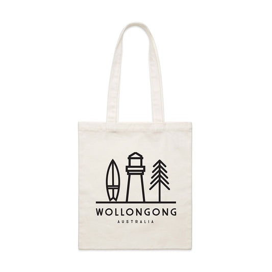 Natural Wollongong Tote Bag