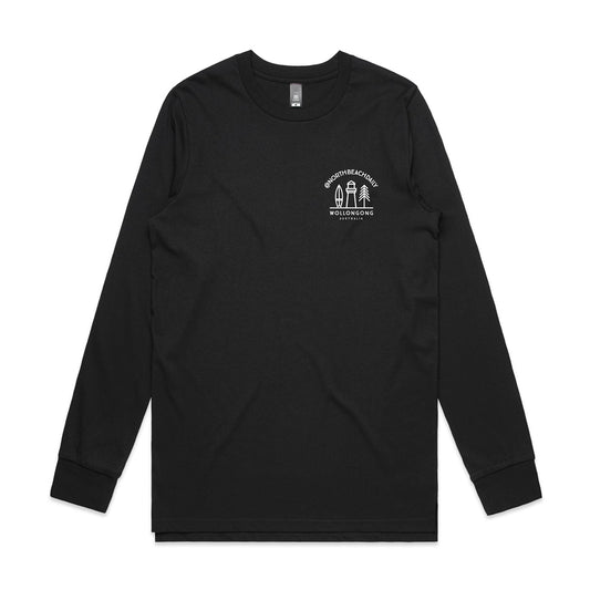 Black North Beach Daily Long Sleeve T-Shirt – Front