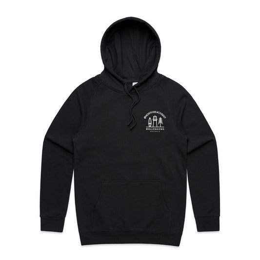 Black North Beach Daily Hoodie – Front